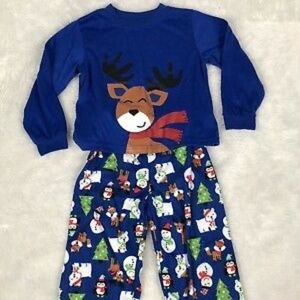 REINDEER CHRISTMAS UNISEX CHILD M8 PAJAMAS NEW